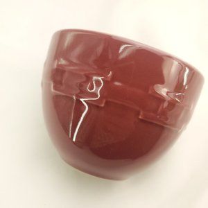 Longaberger Paprika Pottery Woven Traditions Small Mixing Nesting Bowl